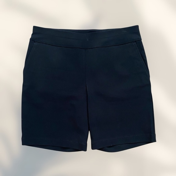 Talbots Black Stretch Twill Elastic Flat Waist Shorts – Size 6P (Petite) - Picture 3 of 7